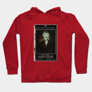 If the philosopher Jhon Locke were an alien. Hoodie